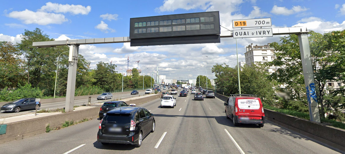 panneau lumineux sur le périphérique