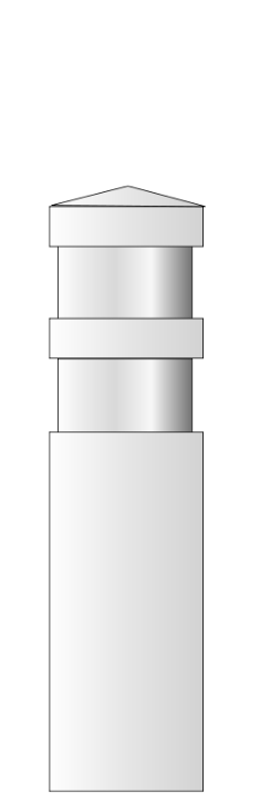 Image d'une balise de guidage blanche