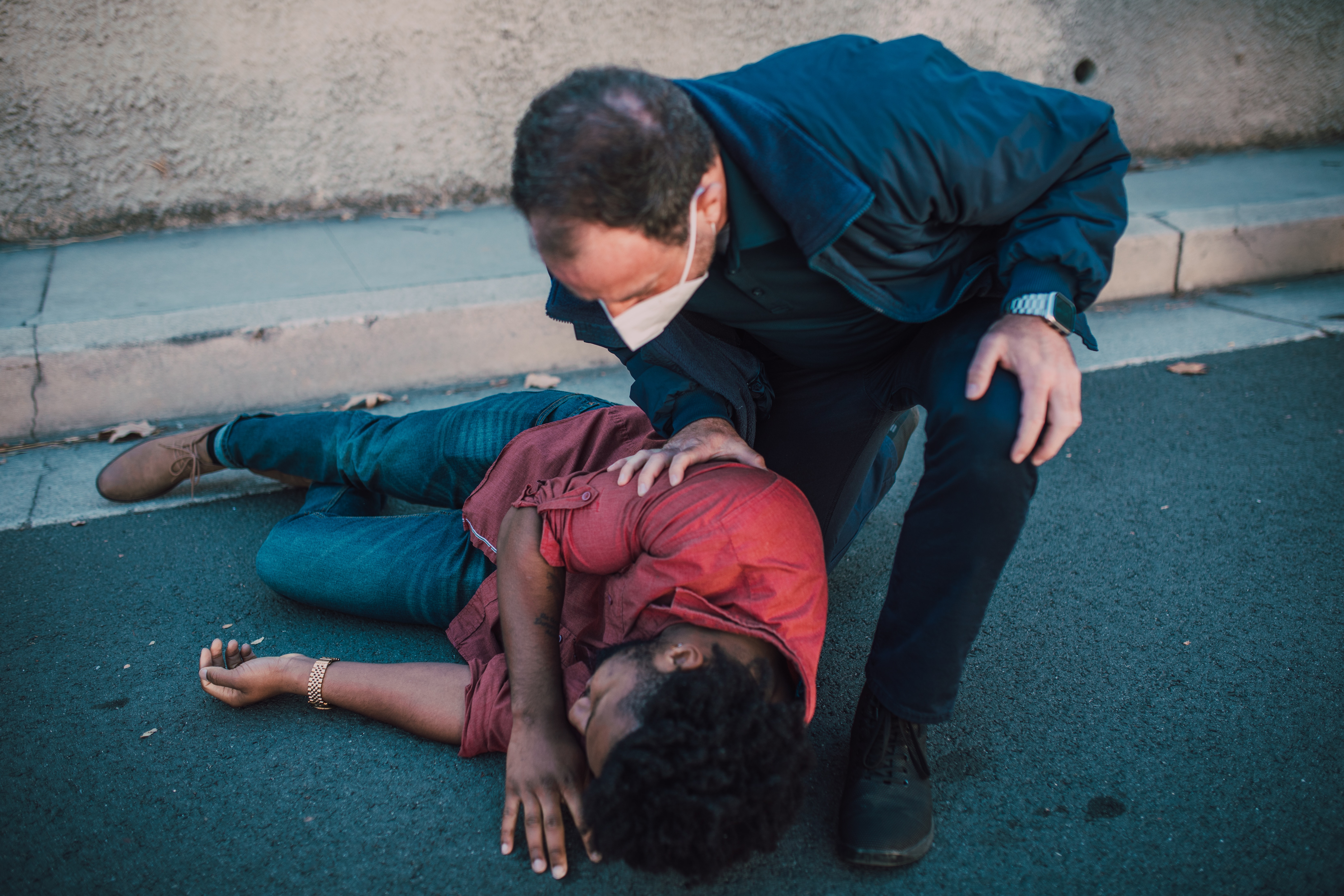Patient sol témoin secours