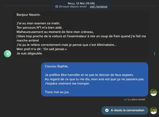 temoignage Sophie
