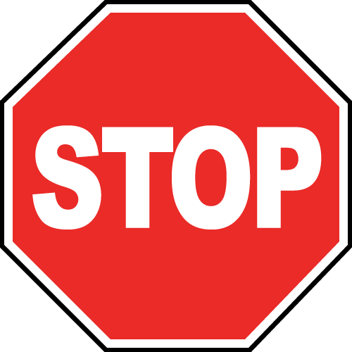 Le panneau de “STOP”
