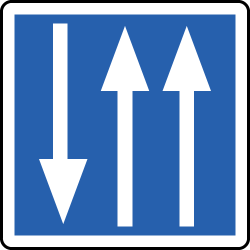 Le panneau d’indication de conditions particulières de circulation