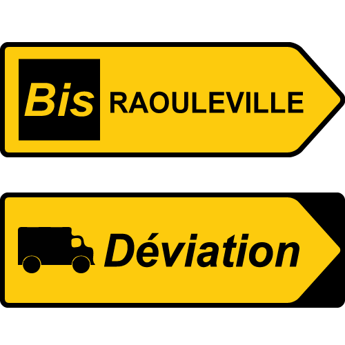 Les panneaux d’itinéraire bis et de déviation