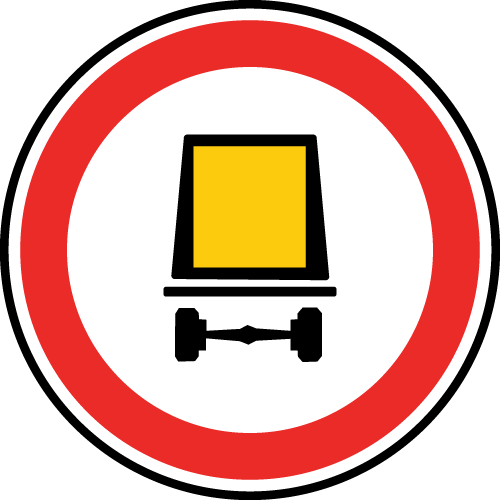Les panneaux relatifs au transport de marchandises