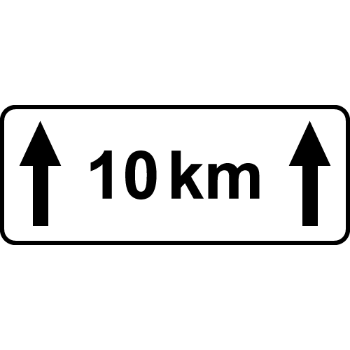 Le panonceau d’étendue