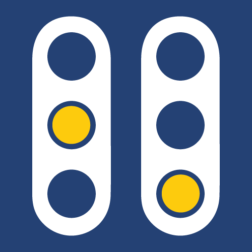 Feux tricolores clignotants